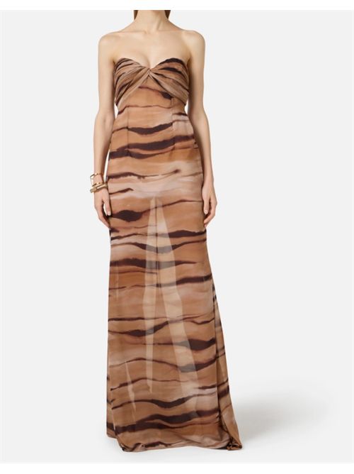 RED CARPET DRESS ELISABETTA FRANCHI | ABR5562E2470 cammello